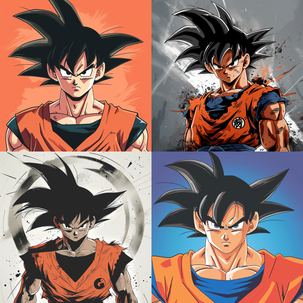 goku, character from dragonball, graphic novel