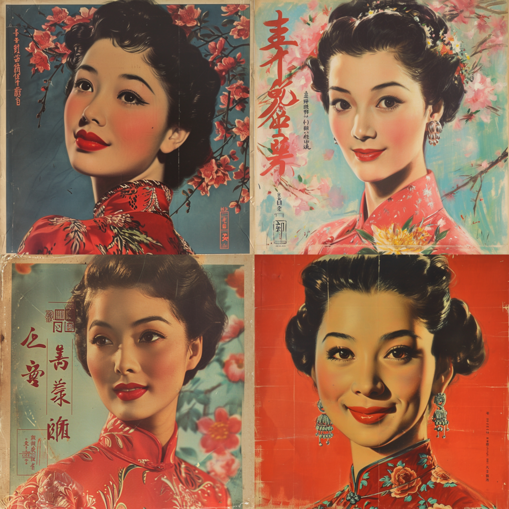 gorgeaus chinese woman, 1950S Movie Poster