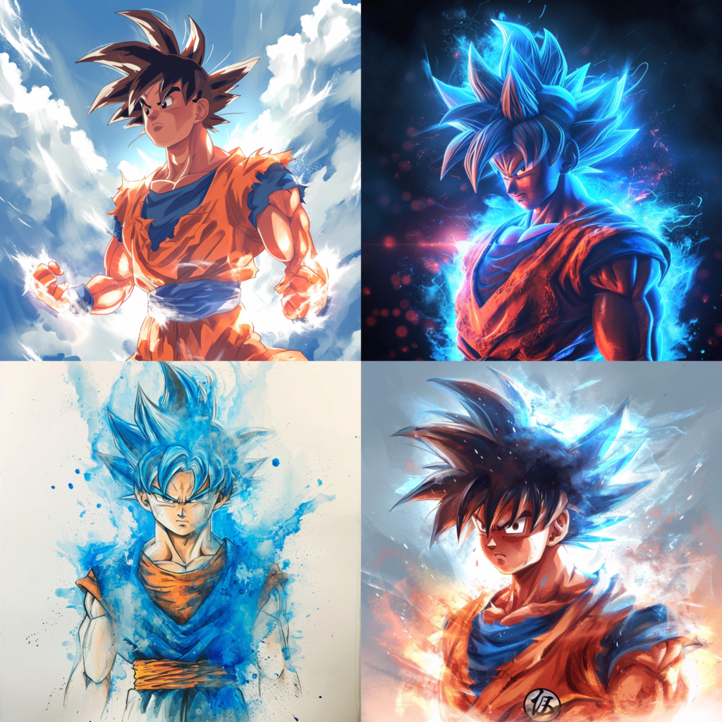 goku, character from dragonball, ethereal